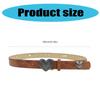 Unique Heart Pattern Waist Belt Stylish Adjustable Length Aesthetic Waistband for Date Nights