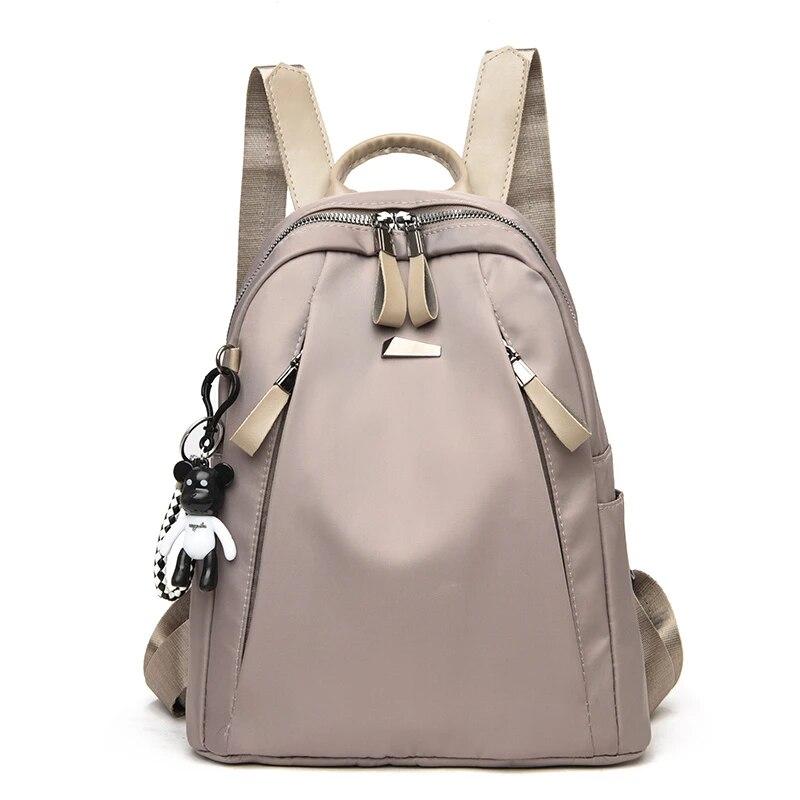 2026 New Large Capacity Simple Style Casual Mochila Travel Women Anti-theft Backpack Waterproof Fabric Large Female Shoulder Bag