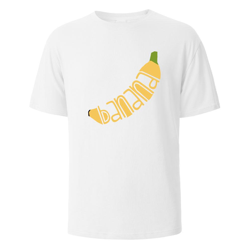 

Banana Print t shirts 100 Cotton Summer Tees For Men Women Oversize Casual Tops t shirts S