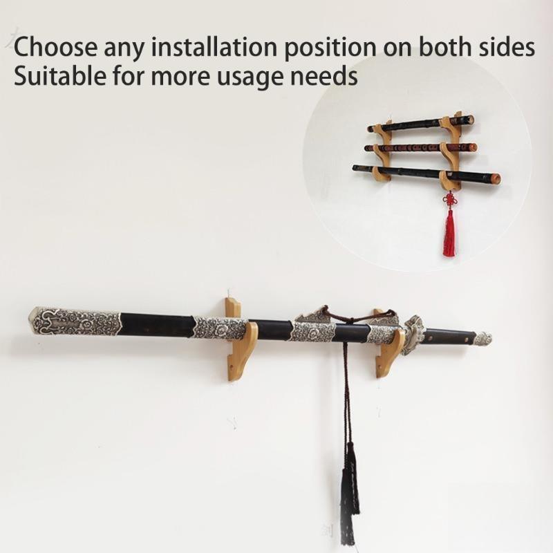 Einfach zu montierender wandmontierter Schwertständer für Sammlerschwerter Präsentationsregal