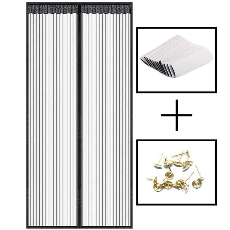 Polyester Screen Door Self-sealing and Door Screen Magnetic Self Adhesive Seal To Keep Bugs Out Retractable Screen Door