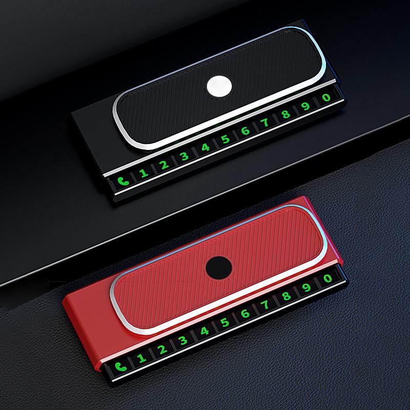 Temporary Parking Phone Number Plate Hidden Telephone Number Car Park Stop Card Automobile Accessories
