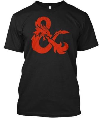 Dungeons And Dragons 100% Baumwolle T-Shirt Herren T-Shirts Oberteil Hergestellt in den USA T-Shirt Tee Oberteil Unisex