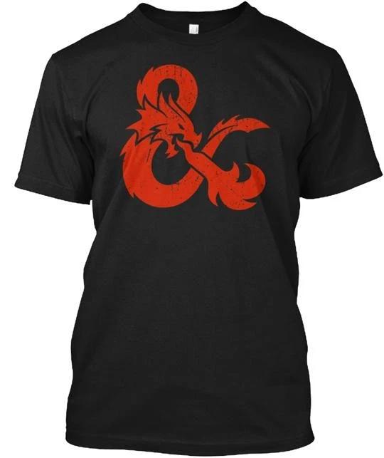 Dungeons And Dragons 100% Хлопок Футболка Мужская Топы Сделано в США Футболка Топ Унисекс L