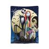 Albtraum Jack Skellington Flanelldecken The Nightmare Before Christmas Vintage Überwurf für Zuhause 125*100cm Teppichstück,