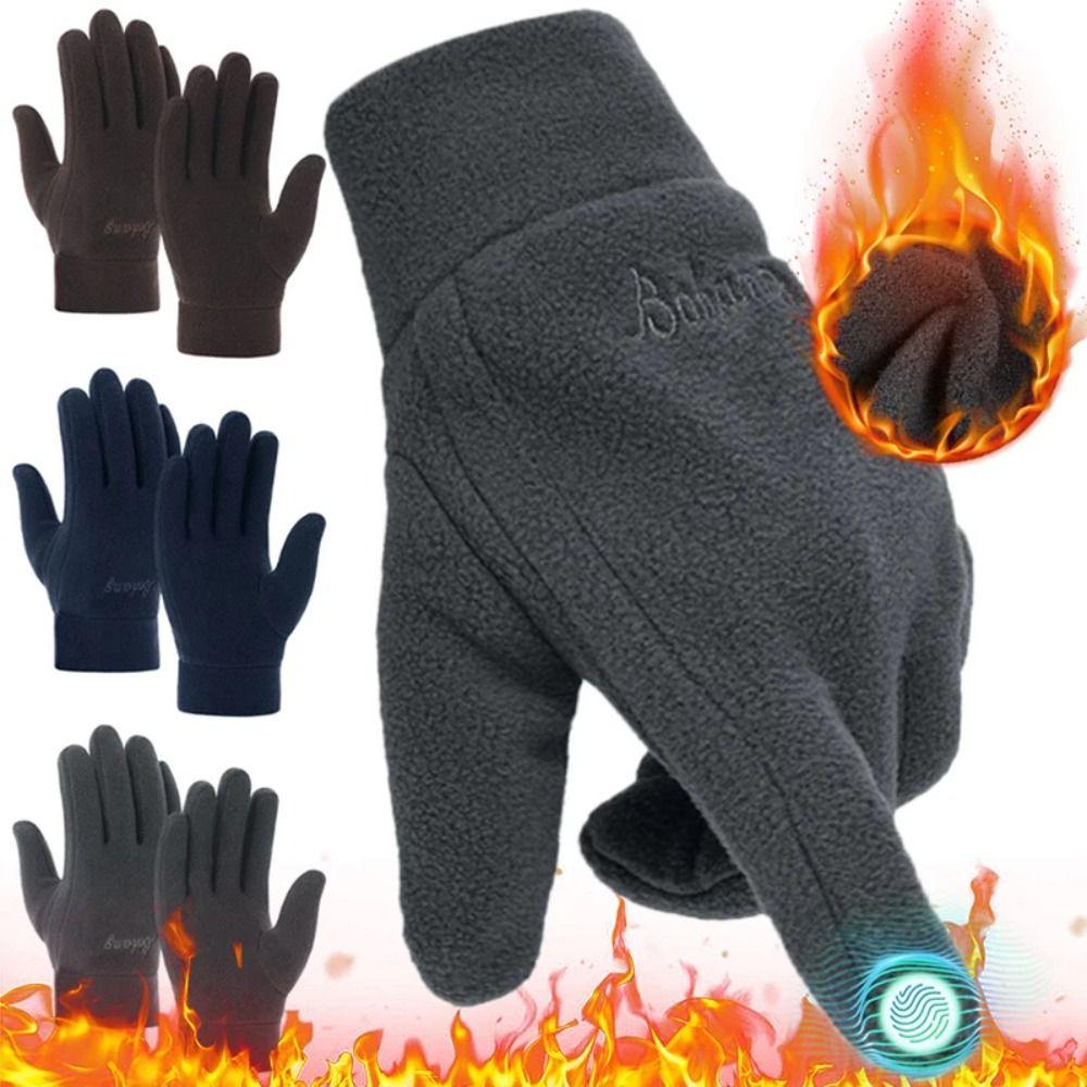 TouchScreen Cycling Gloves Thickened Winter Mittens Sports Warm Gloves  Bike Bicycle