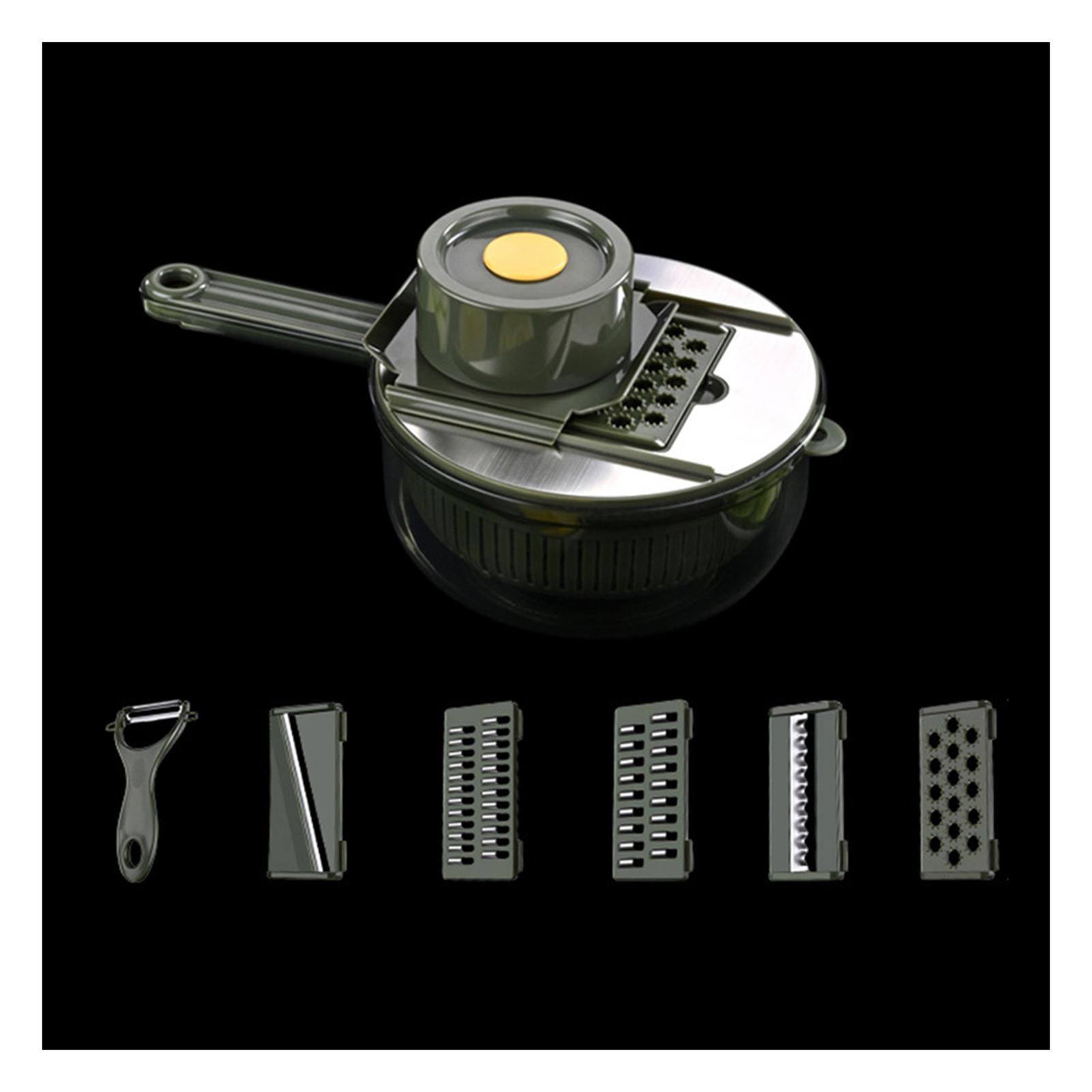 Multifunctional Potato Cutter With 6 Interchangeable Blades Vegetable Chopper