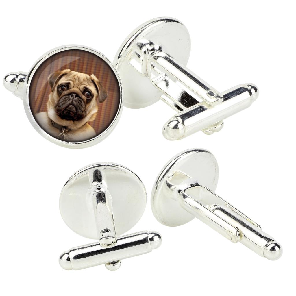 Pug - Cufflinks In a Box, Handmade Jewelry, Product of the Art-Dog Brand