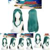 Lum Lamu Long Green Cartoon Cosplay Wig For Any Face Shape