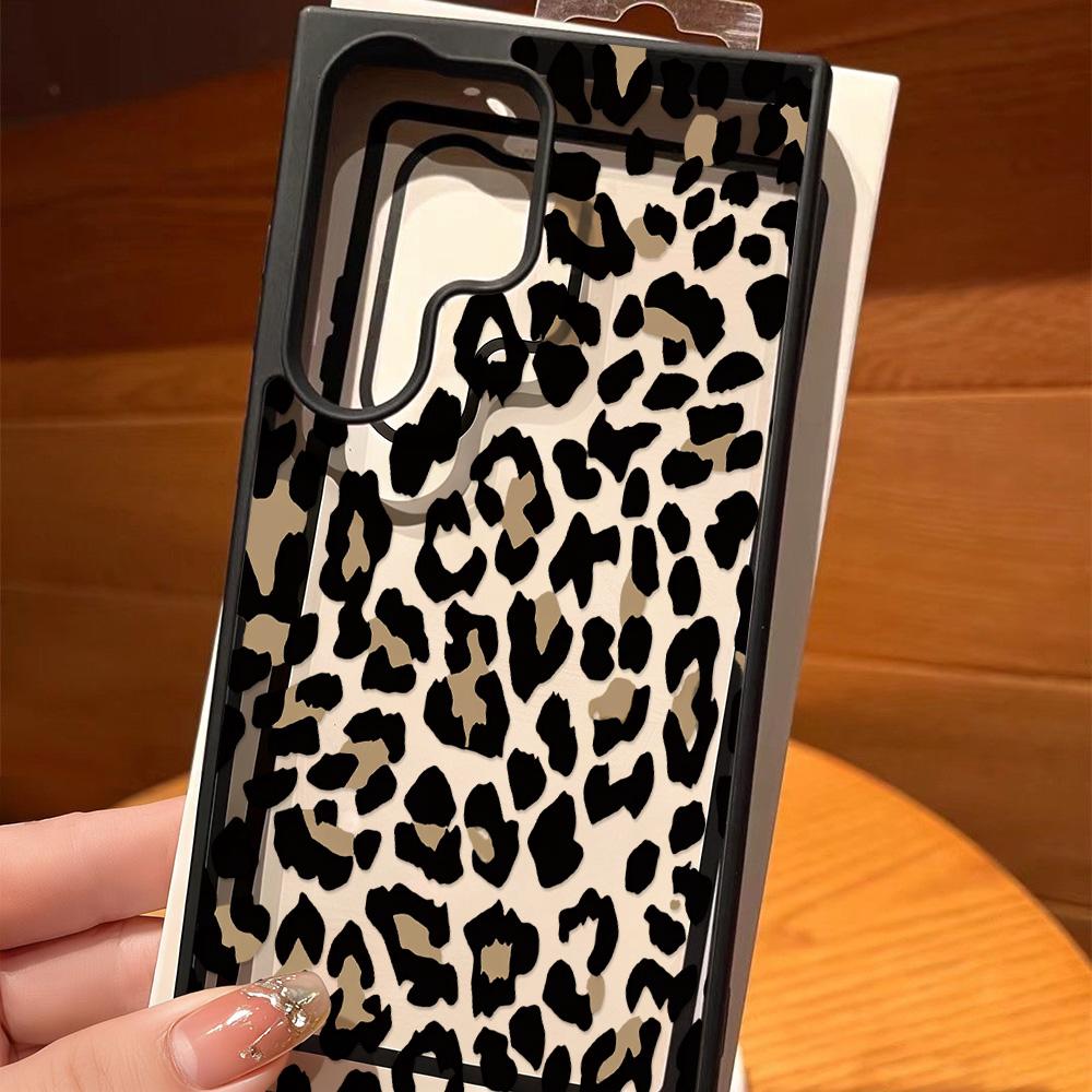 Silicone Leopard Phone Case For Samsung A56 5G Funda A17 A16 A55 A54 A15 A36 A35 A26 A25 A07 A06 A05s A05 A12 A13 A14 A34 Cover