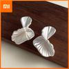 925 Sterling Silver Earrings For Women Trendy Geometric Fan Shape Earring Jewelry Prevent Allergy Party Gift Accessories