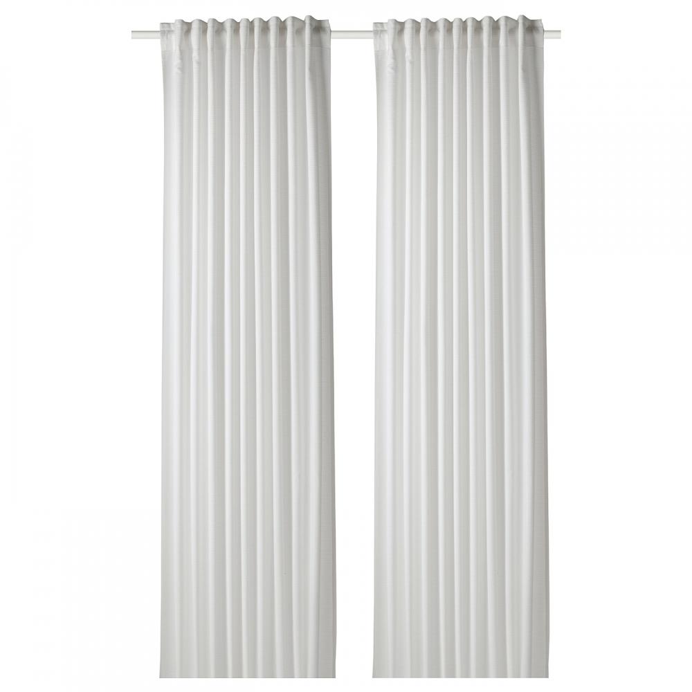 IKEA GUNNLAUG звукопоглощающая штора белый 145x250 см