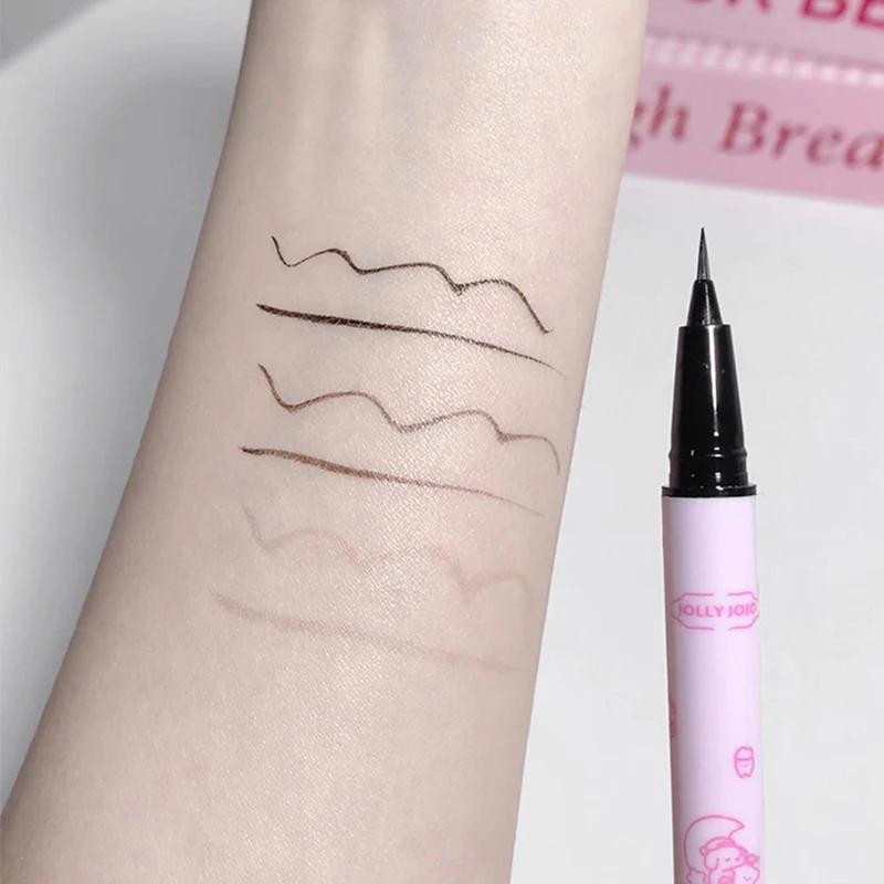 Black Liquid Eyeliner Eye Make Up Super Waterproof Long Lasting Eye Liner Easy To Wear Lying Silkworm Pen Makeup Cosmetics Tools