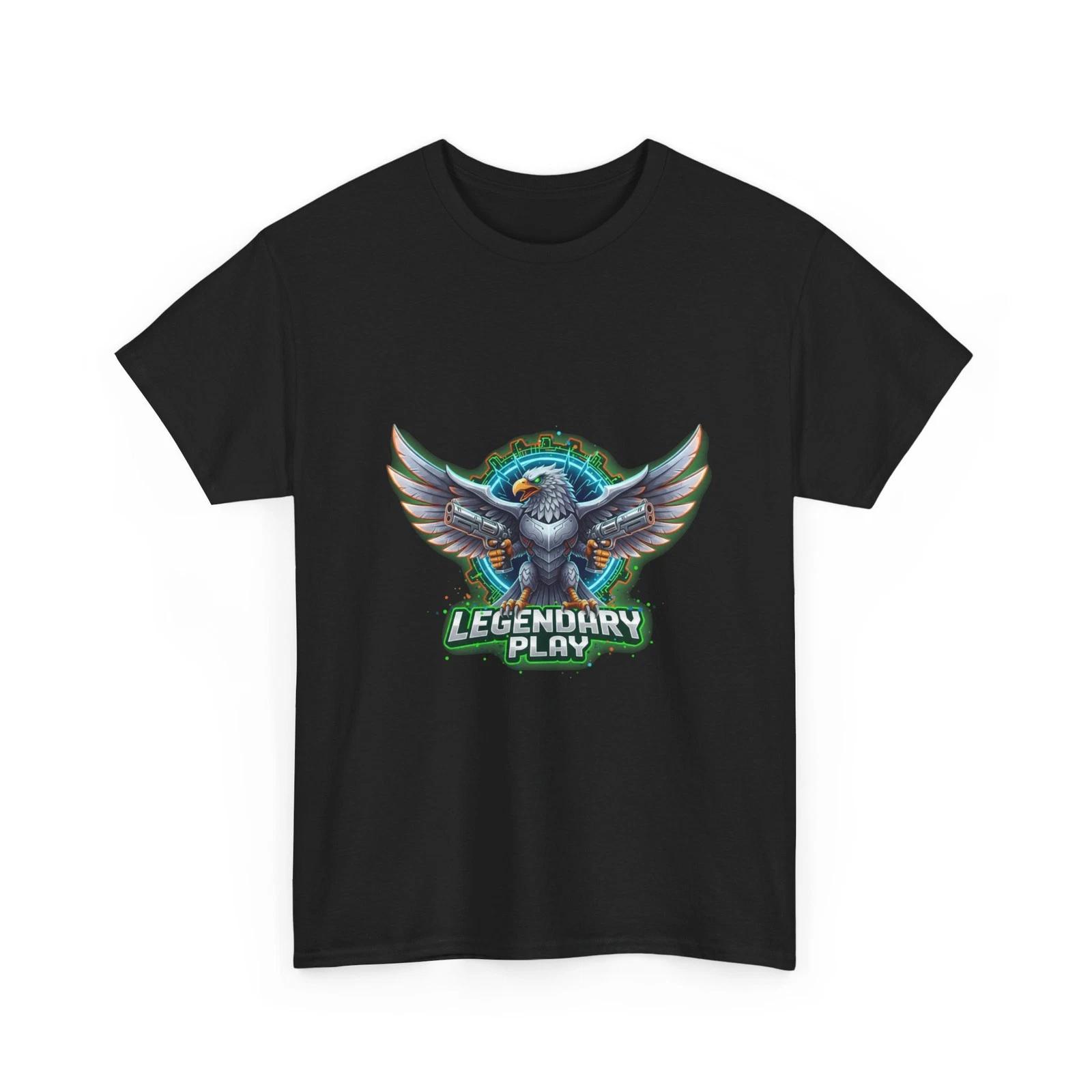 

Legendary Play Eagle Graphic Tee | Gaming Bird Design, Video Game Player T-Shirt L