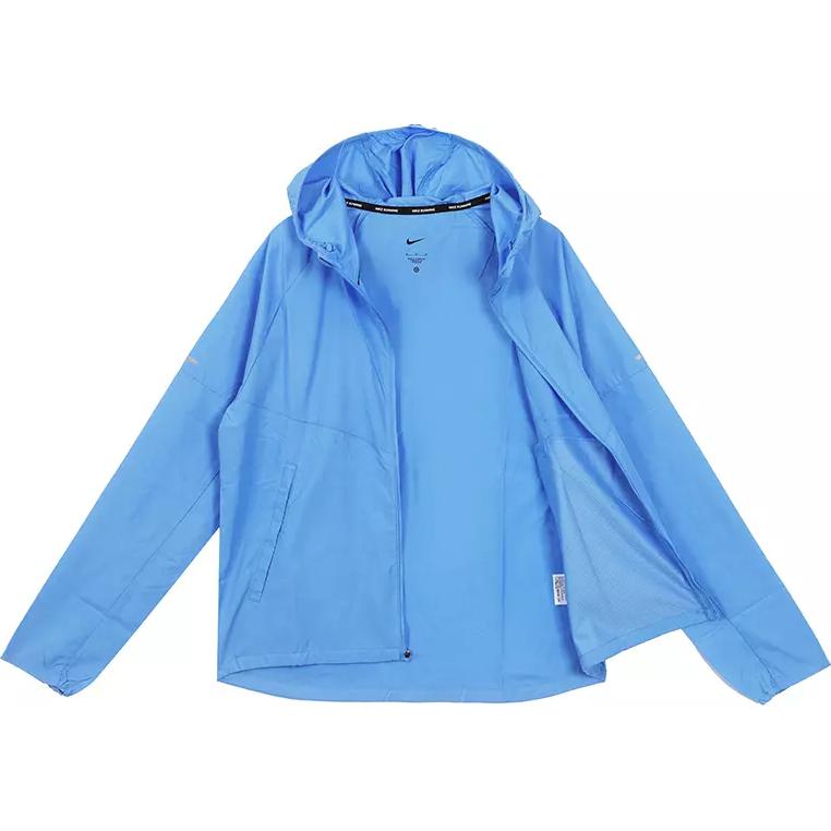 Nike Solid Color Long Sleeve Zip Jacket Men jackets Blue DD4747-412