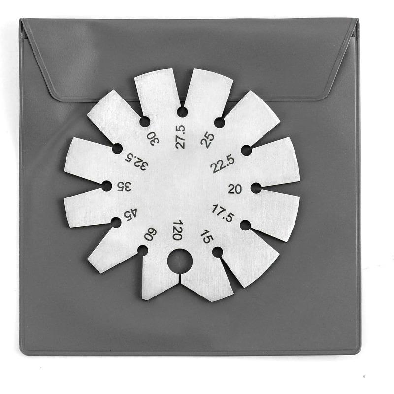1 шт. Угломер, Угломер для топора из нержавеющей стали, Круглый угломер для ножа 15-120 градусов для измерения угла ножа