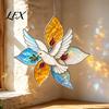Window Suncatcher DIY Project Christian Kit, Stained Glass Style Religious Sun Catcher, Spiritual Home Decoration Crafts Iridescent Hanging