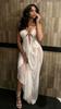 Sexy Sheer Mesh Splicing Dress With High Waist For Beach And Camping Fashion