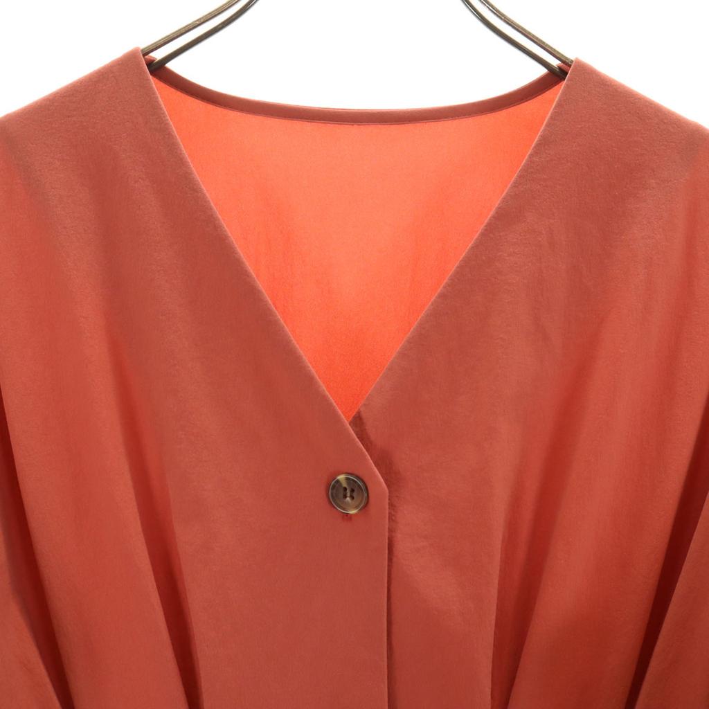 nano universe 7 minutes sleeve Long dress F Orange series Women Used