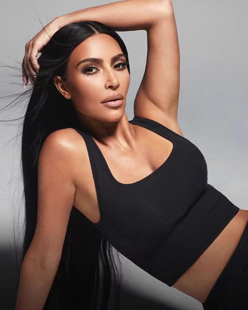 2024 Spring/Summer U-Neck Slim Fit Sleeveless Tank Top: Women's Solid Color Bodycon Camisole