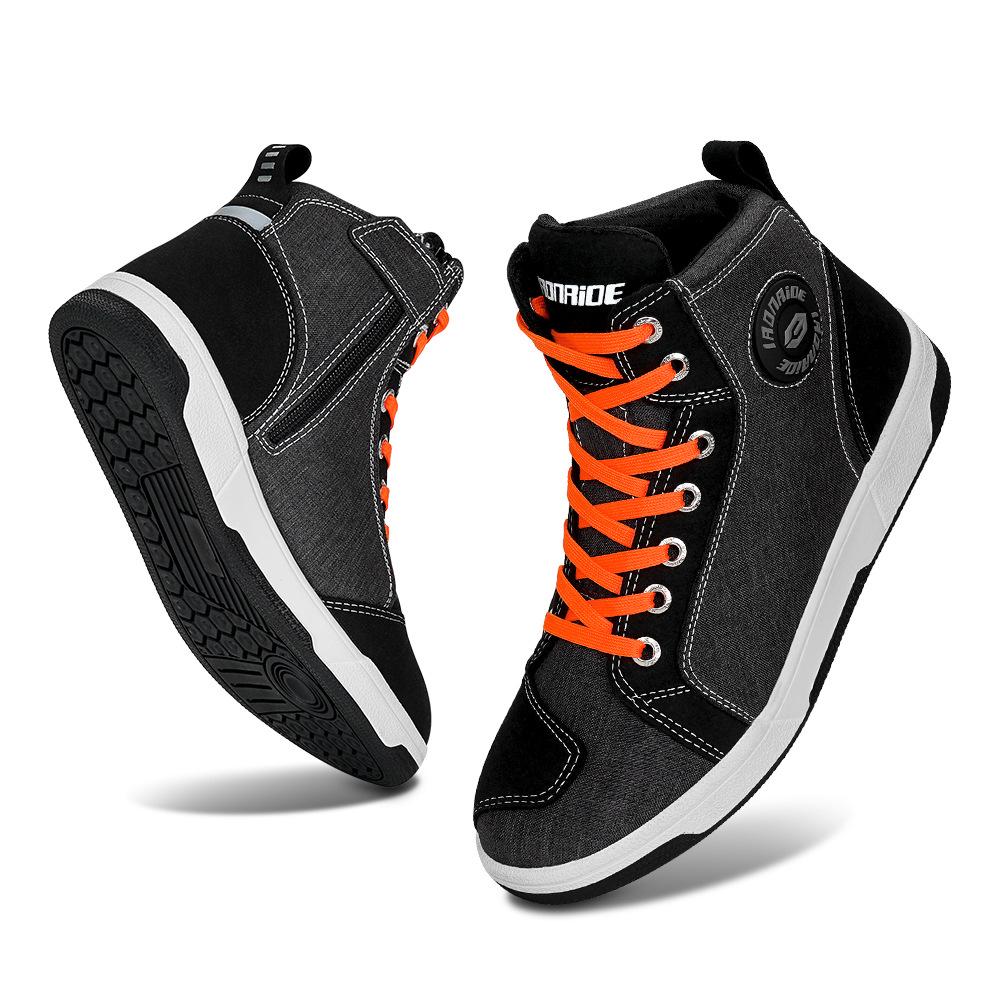 Cross-Border Breathable Motorcycle Riding Shoes - Anti-Fall Road Racing & Parkour Gear for All Seasons