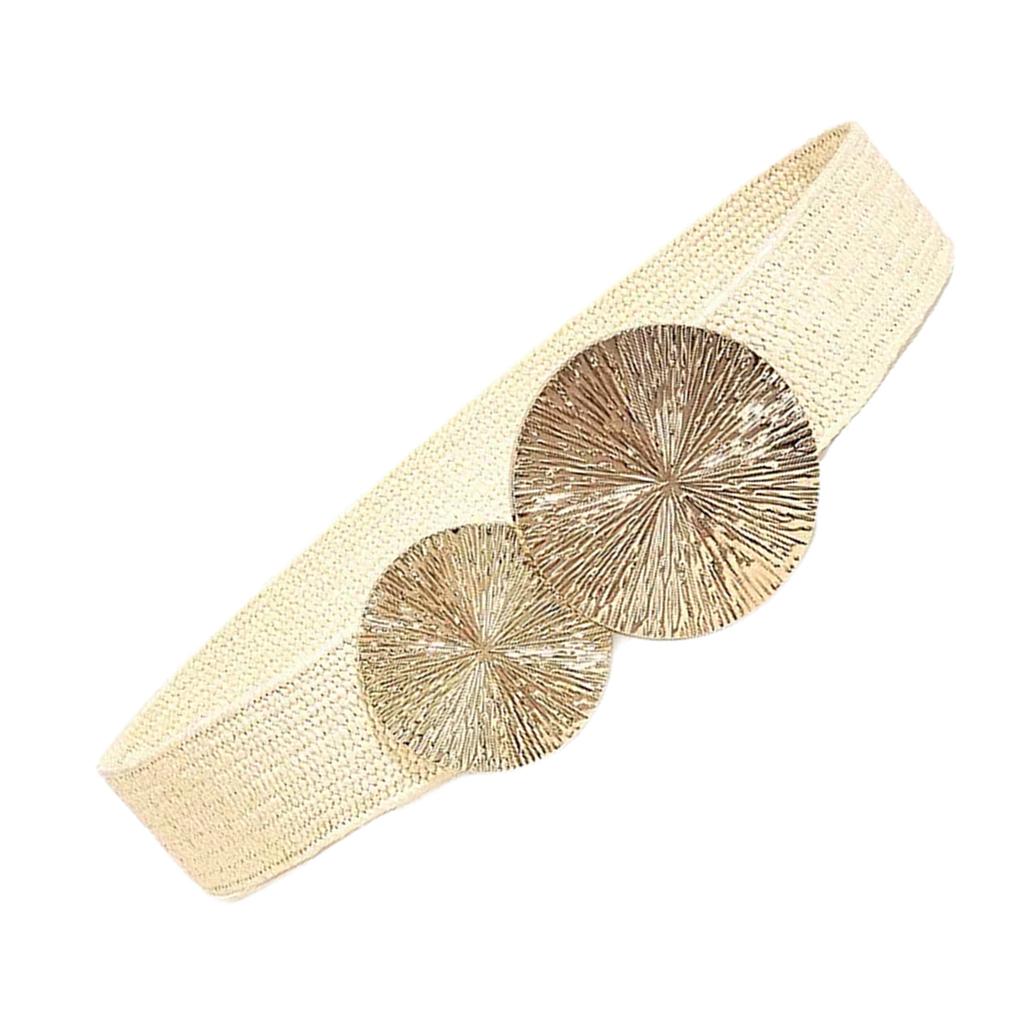 Elastischer Hüftgürtel Punk Kette für Cowboy Cowgirl Modern Goldene Schnalle Hüftkette Breiter Gürtel Modeaccessoire