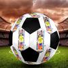 1 PZ Pallone da calcio Cristiano Ronaldo Devotion taglia 5 Praha Pallone da calcio indoor Colorato Per tutte le età Cucito a macchina PVC Pronto per la competizione Resistente Alto rimbalzo