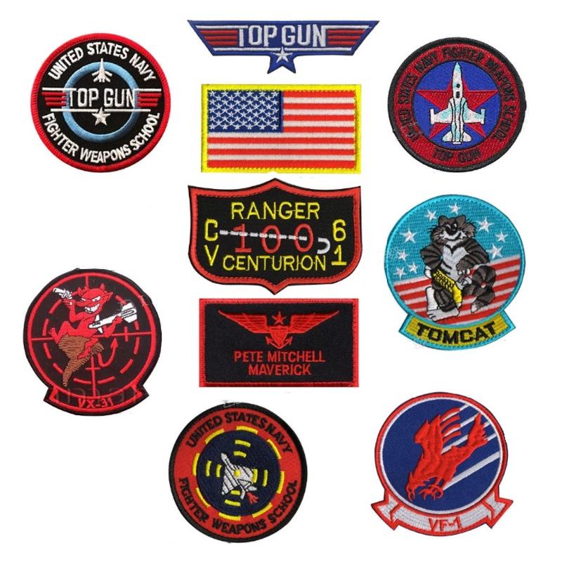Superb Top Gun Squadron Badge Patches For Unisex Men And Women