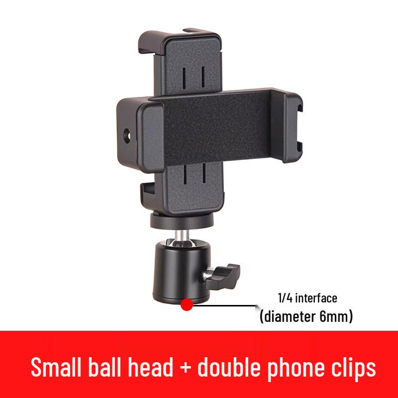 Universal Tripod Mount: Mobile, Tablet & Camera Adapter for Horizontal/Vertical Shooting - Live Streaming Accessory Clip