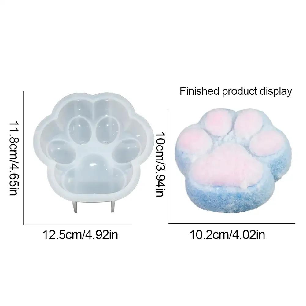 

10/13,5 см форма для свечи «кошачья лапка» ароматизированная силиконовая форма для самостоятельной работы, материал для свечей, форма для мыла, смола, принадлежности для изготовления свечей