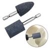 2Pcs Stone Polishing Grinding Wheel Hexagonal Shank Corundum Sharpening Head Drill Tool Machine Metal Grinder Rotating Cone