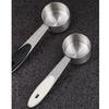 Stainless Steel Measuring Spoon 30ml Capacity Silicone Handle Coffee Scoops Easy To Clean Round Shape Powder Spoon Sugar