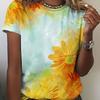Round Neck Casual Short-sleeved T-shirt, Fashionable Short-sleeved Round Neck Top