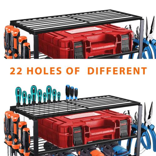 OYE Tool Cabinet, Wall-Mounted Style Tool Box for Power Tools and Drills, 3 Tiers