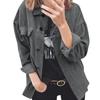 Women's And Winter Solid Button Long-sleeved Clothes Sweater Coat