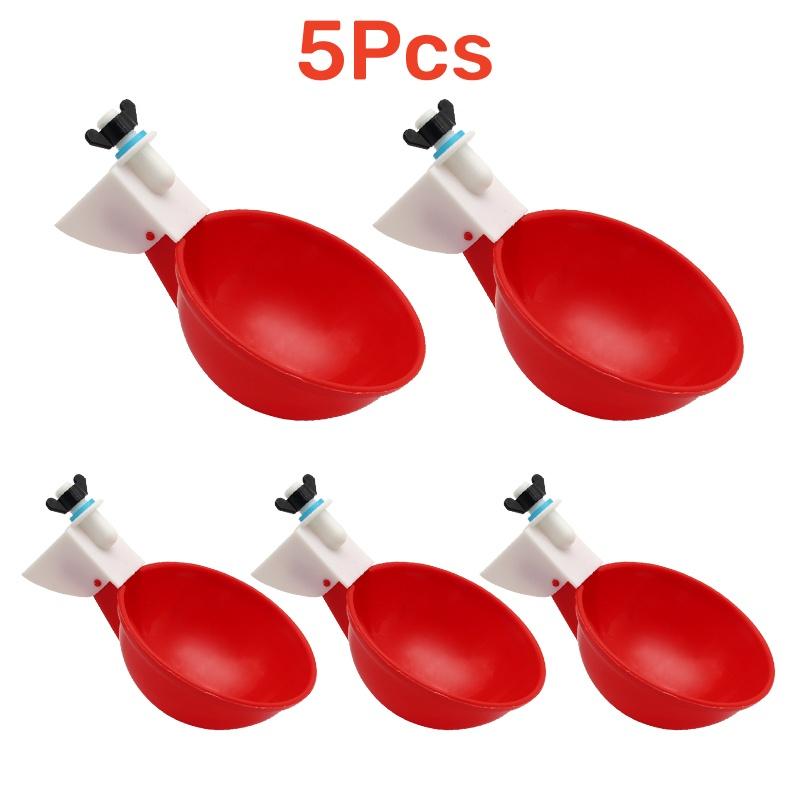 5-20Pcs Automatic Chicken Duck Drinking Cup Drinker Larger Chicken Feeder Plastic Poultry Farm Water Dispenser Quail Supply