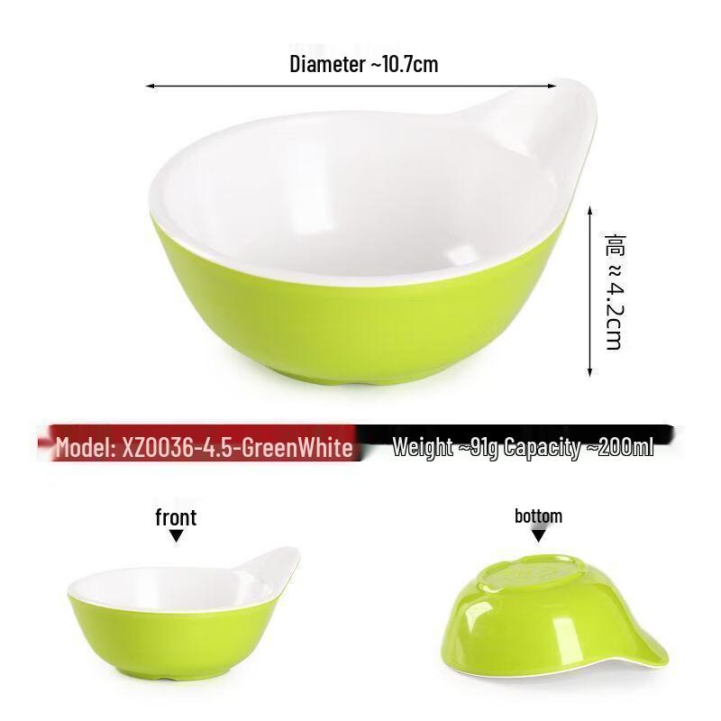 Melamine Restaurant Style Dining Bowls 10 Pcs