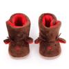 DYS Winter Warm Christmas Cartoon Deer Baby Shoes Soft-soled Infant Toddler Boots