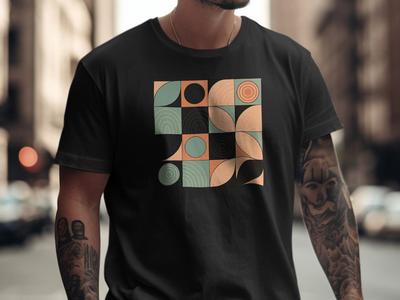 Abstract Geometric T-Shirt: Modern Minimalist Graphic Tee