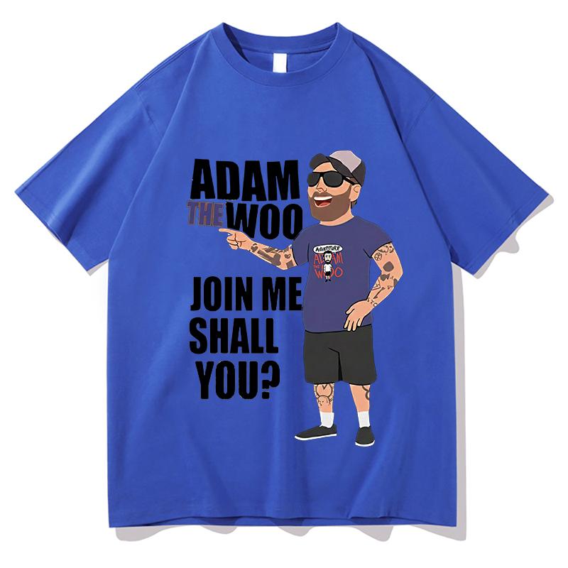 Adam The Woo 2026 T-Shirts Buchstabendruck Fans Mode Unisex Streetwear Unisex Damenbekleidung Hip Hop Baumwolle Herren T-Shirts Druck-T-Shirts