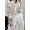 DIMANAF 2026 Summer New Plus Size Women Blouse Shirt Vintage Loose Cotton Linen Casual Lady Tops Button Solid