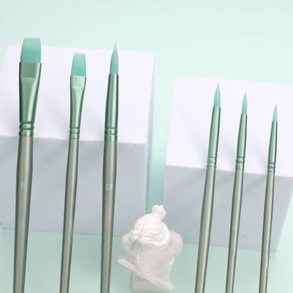 4/6pcs soft hair Watercolor Drawing Brushes Different Shape Art Paint Brushes  child