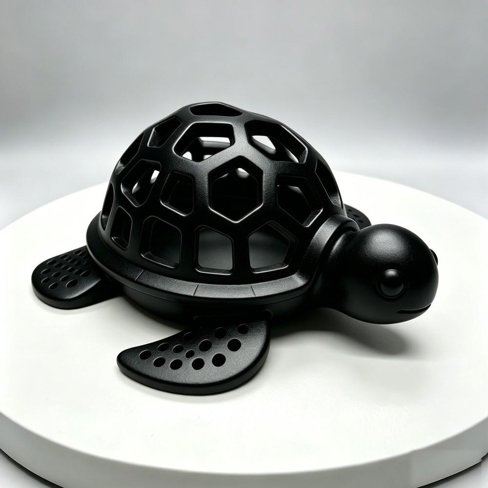 3D Printed Aquarium Fish Shelter Turtle-Shaped Landscape  Aquarium Decoration чёрный