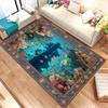 Colorful Underwater Coral Ocean Print Rug,lounge Coffee Table,entrance Hallway,study Welcome rug,Non Slip Rug,Present
