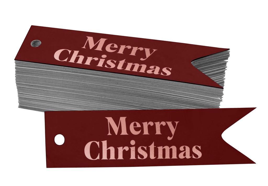 Inkdotpot Frohe Weihnachten Flaschenanhänger Echtgoldfolie Gastgeschenkanhänger Packung von