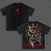 Abbigliamento Popolare Anime 'Overlord' - T-shirt Casual Unisex a Manica Corta in Puro Cotone Lavato Retrò