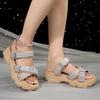 Women's Platform Sandals 2025 New Summer Wedges Shoes for Women Casual Sandals Women Comfortable Fashion Bling Open Toe Sandals