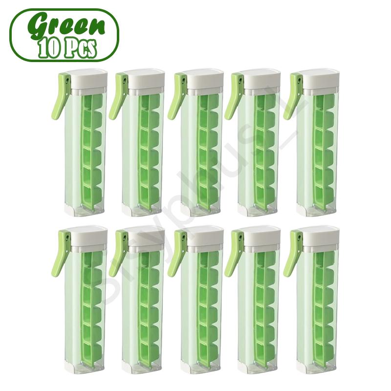 Press Type Ice Cube Tray Plastics Ice Cube Maker Easy to Demold Ice Tray Mold DIY Whiskey Cocktail Tools Kitchen Accessories