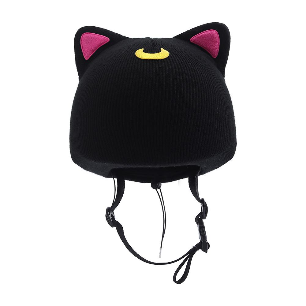 Cute Cartoon Ski Helmet Cover Multifunctional Outdoor Sports Windproof Warm Hat Fun Decorative Wool Hat