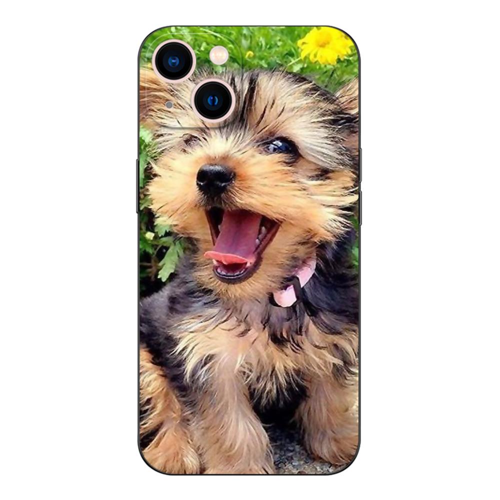 Black Tpu Case For Realme 2 3 3i 5i 5s 6s 7i 6 7 8 8i pro 4g 5g cover Yorkshire Terrier Dog